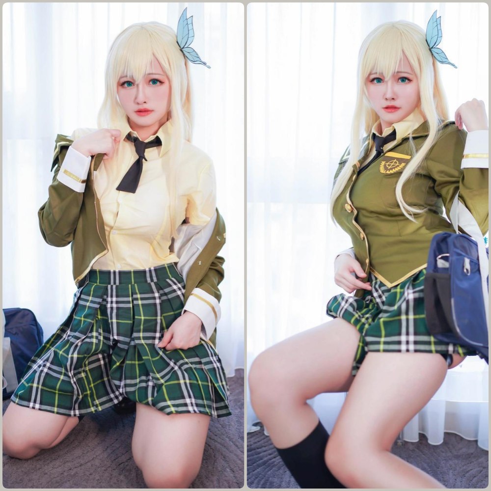 Arty亚缇早期JK制服COS清纯写真，阳光下的微笑