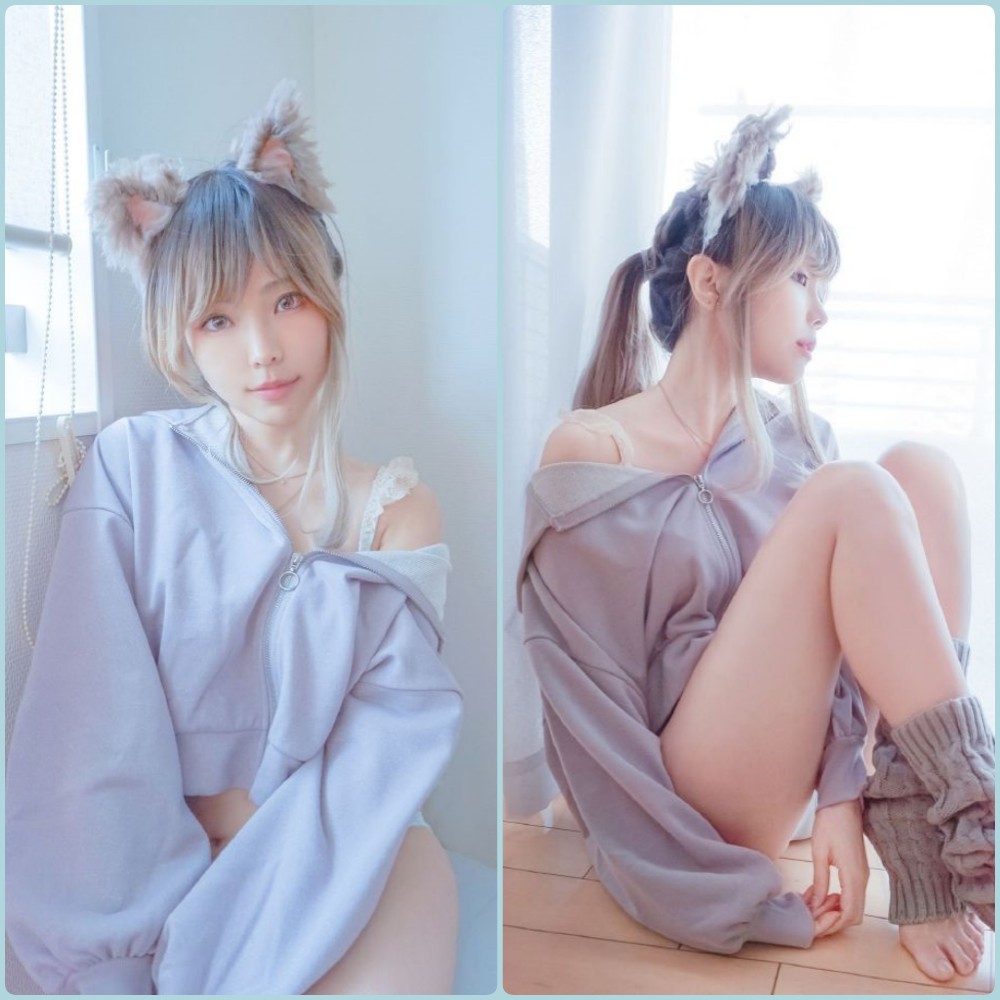 ElyEE子居家私房风格写真，身穿透视蕾丝睡衣，侧卧在柔软的白色床单上，眼神迷离，展现极致性感魅力。