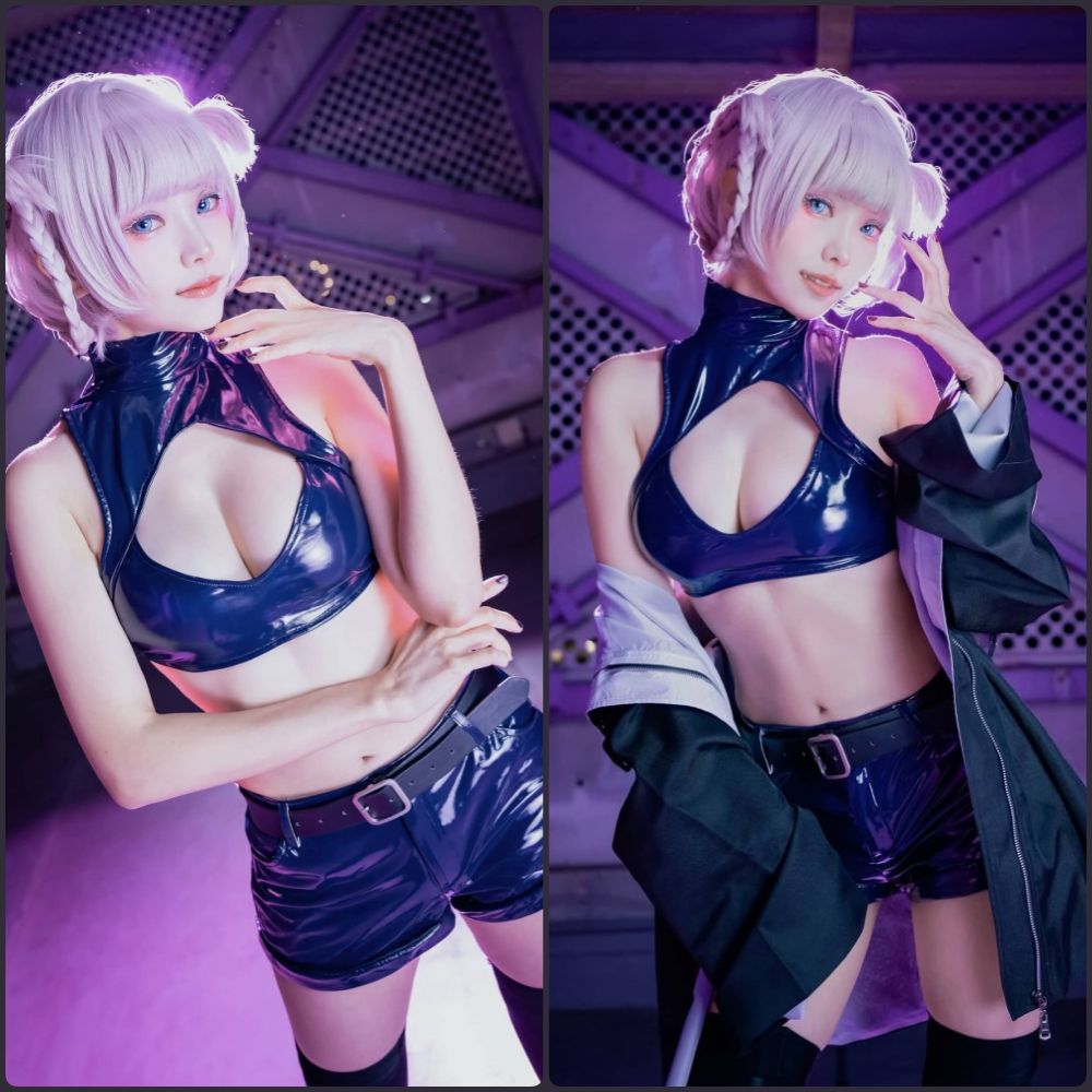 ElyEE子高清JK制服写真，黑色长筒袜搭配日系水手服，坐在教室课桌上，姿势撩人，光影唯美。