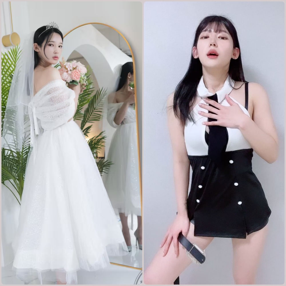 Yeha 室内性感内衣写真套图，展现迷人曲线与韩国网红模特的独特魅力