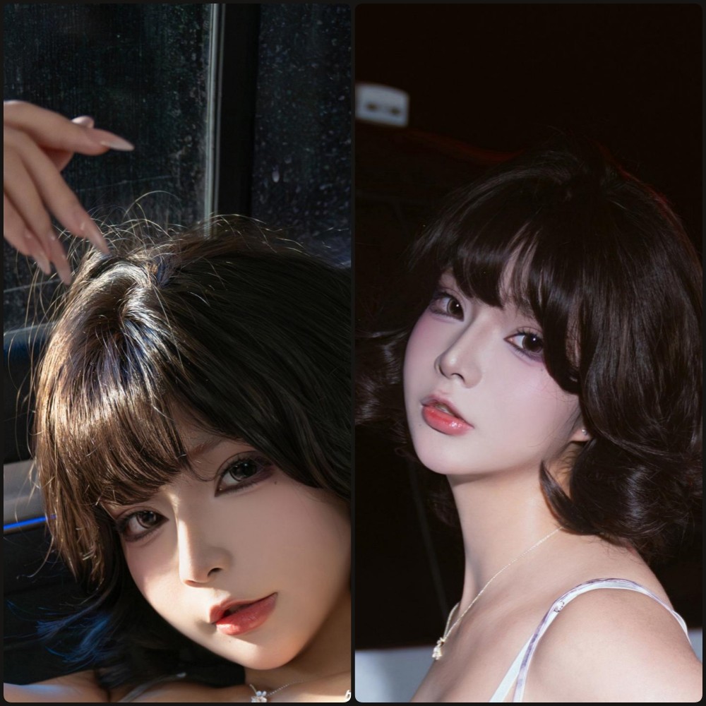 yuuhui玉汇大尺度居家私房写真，穿着蕾丝内衣，慵懒地趴在床上，眼神迷离诱惑，展现完美S型曲线