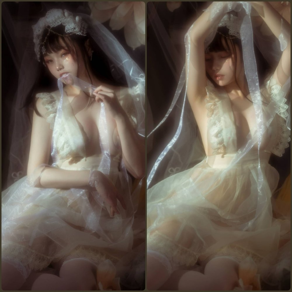 七月喵子碧蓝航线爱宕泳装 大尺度写真 特写