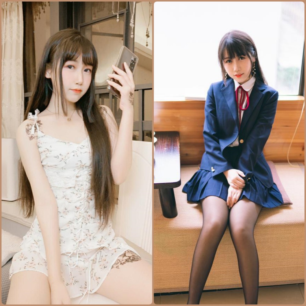 不呆猫Cosplay角色还原高清原图，动漫角色服装精致细节