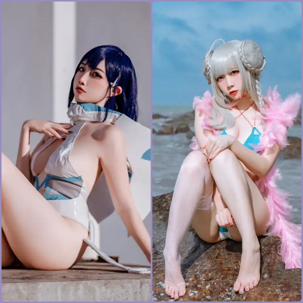 二佐Nisa的一张日常风格私房写真，穿着纯白色的蕾丝内衣，趴在柔软的床铺上，回眸一笑，阳光洒在肌肤上，充满清纯与诱惑并存的氛围