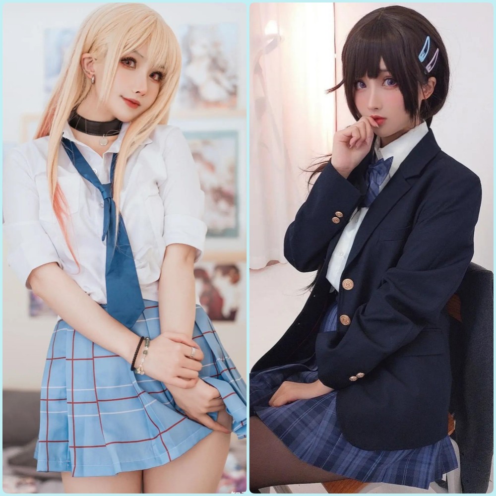 凉凉子身穿华丽的动漫角色COS服装，手持精致道具，背景是梦幻的布景灯光，展现出极高的角色还原度和专业的COSPLAY表现力