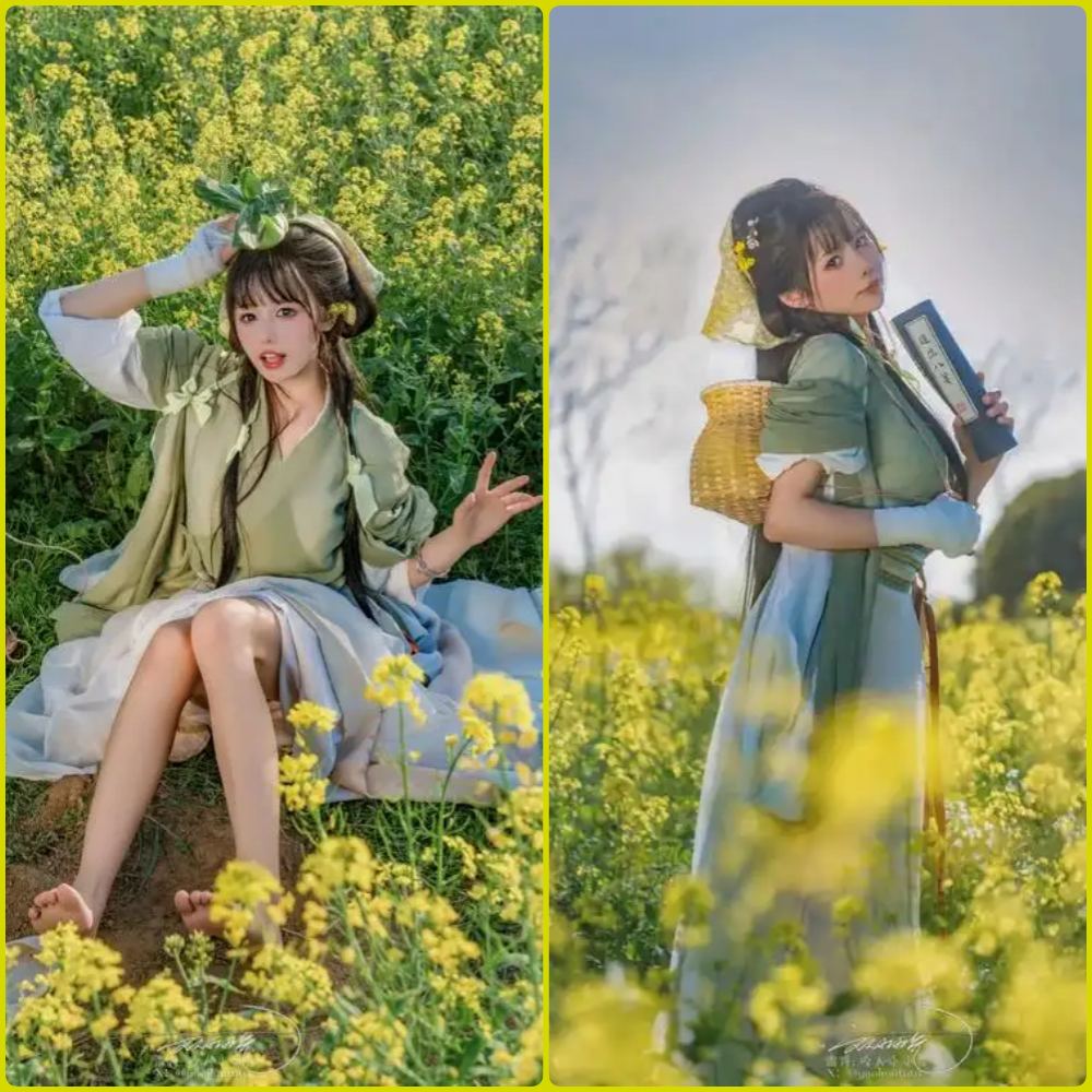 咬一口兔娘生活风写真，笑容甜美治愈，背景清新自然，展现真实可爱的一面。