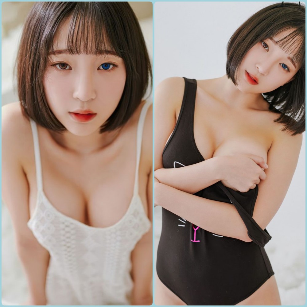 姜仁卿Ebony性感泳装写真，海边度假风高清壁纸，展示完美身材比例