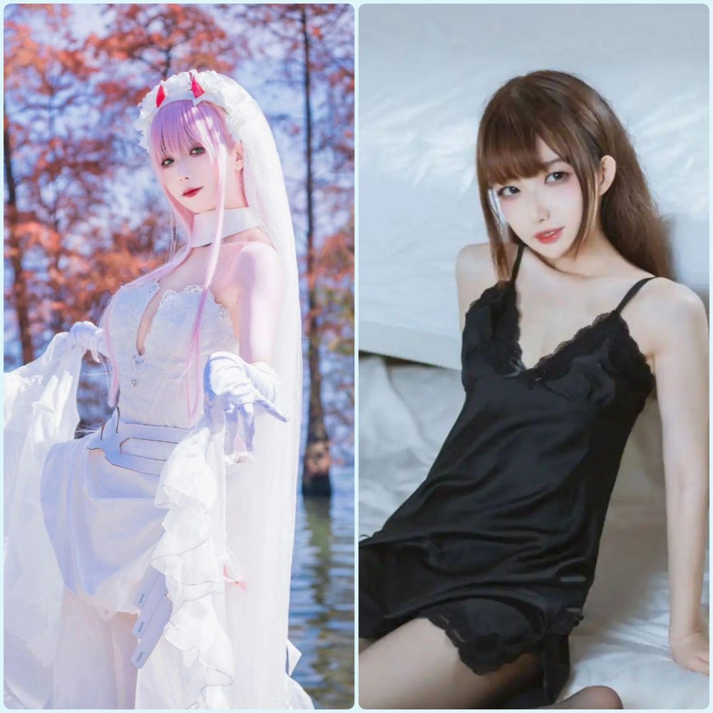 封疆疆v大尺度COSPLAY照片，扮演某游戏性感女角色，服装细节精致，展现修长美腿，眼神迷离