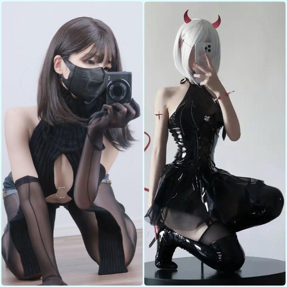 幼愛youmeko身穿华丽的粉色花卉图案和服浴衣，手中拿着团扇遮住半边脸，背景是复古日式庭院