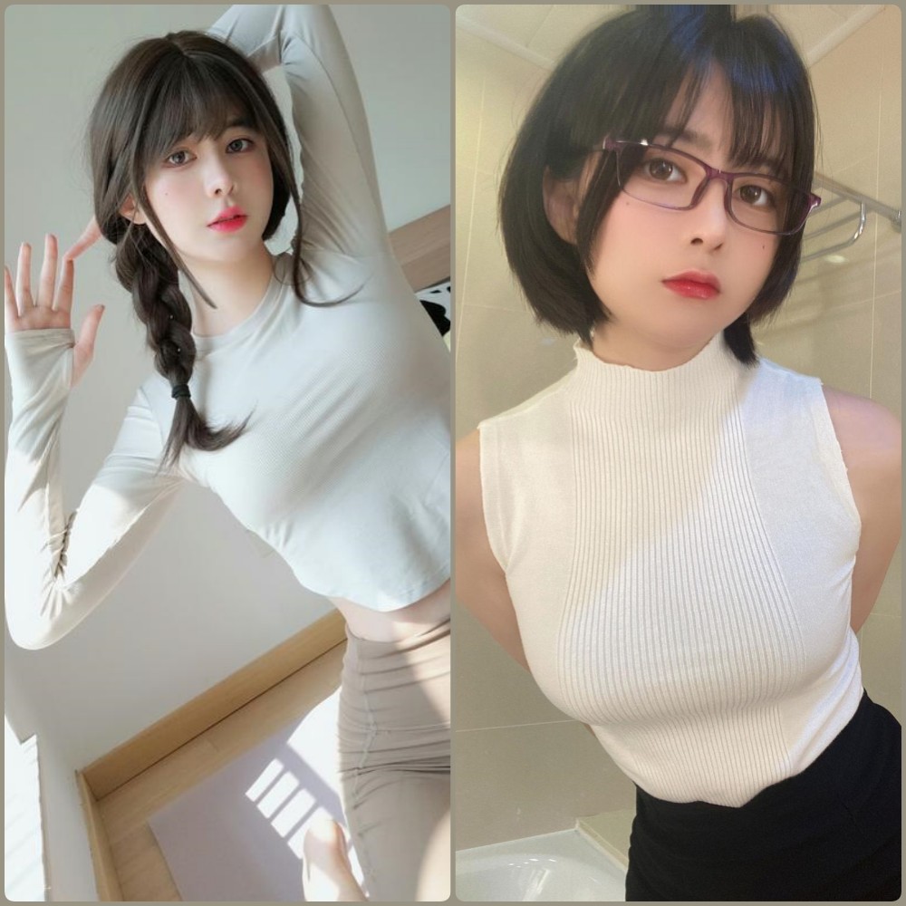 眼酱大魔王w居家私房睡衣写真，慵懒迷人的眼神