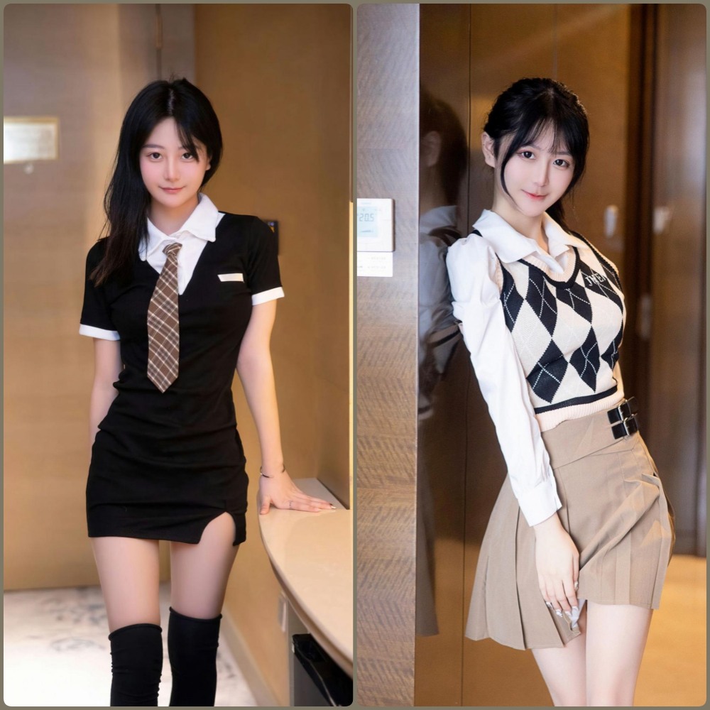 谢小蒽居家风格私房照，白色蕾丝睡裙尽显温柔妩媚