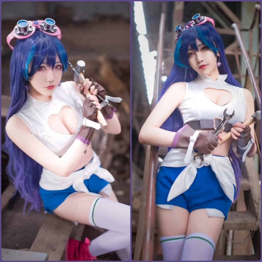青青子js热门动漫角色COSPLAY，精致妆容与身材展示